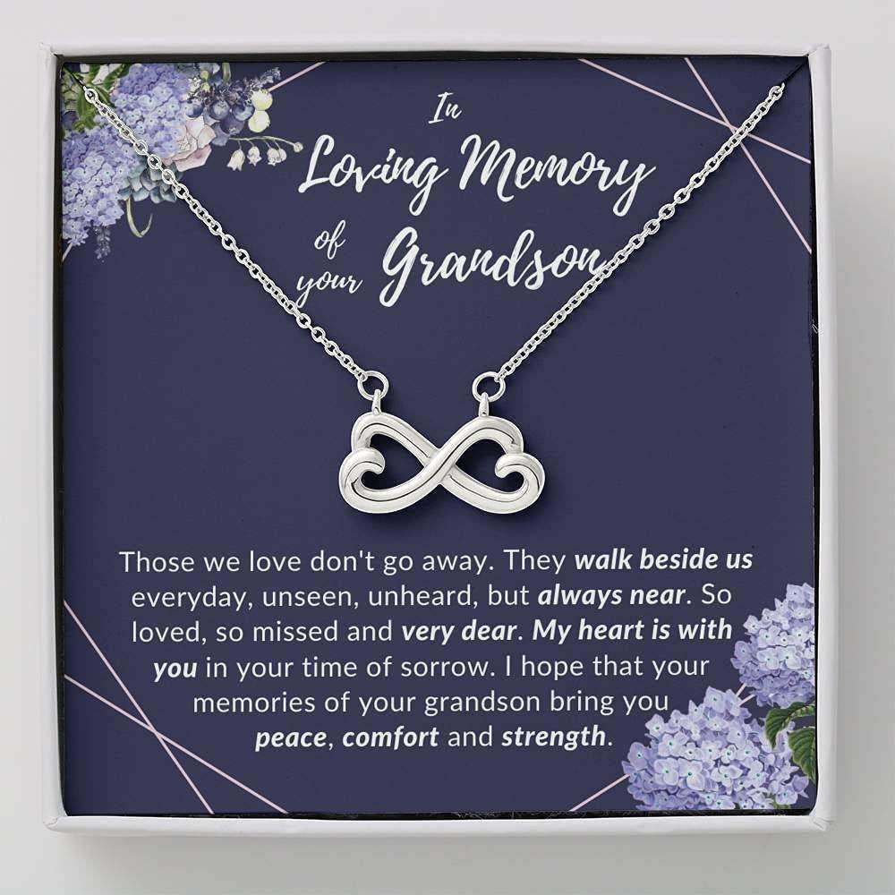 Loss Of Grandson Necklace, In Memory Of Your Grandson, Grief, Sympathy, Remembrance Rakva