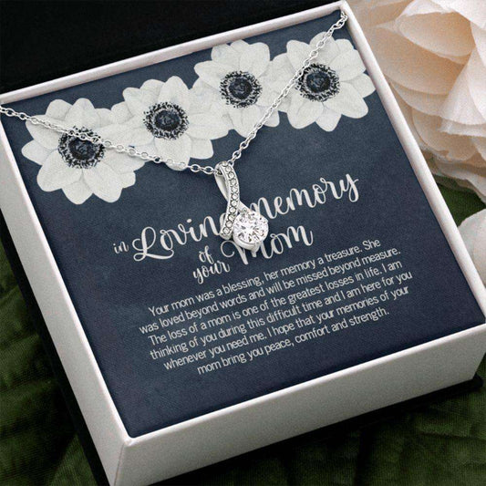 Loss Of Mother Necklace, Grief Gift, Sympathy Gift, Mom Remembrance Necklace, Mother Memorial Gift, Bereavement Keepsake Rakva