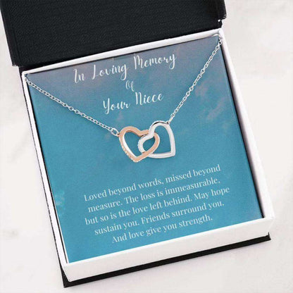 Loss Of Niece Necklace, In Loving Memory Of Your Niece, Memorial Gifts Necklace Rakva