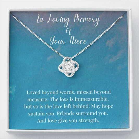 Loss Of Niece Necklace, In Loving Memory Of Your Niece, Memorial Gifts Rakva