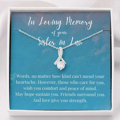 Loss Of Sister In Law Necklace Gift, Grief Gift, Sympathy Gift, Remembrance Gift, Memorial Necklace Rakva