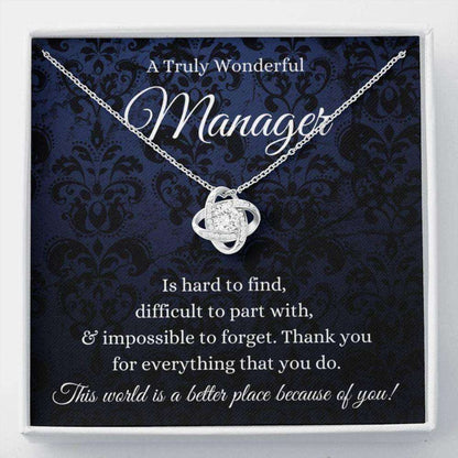 Manager Necklace Gift Women, Gift For Manager Retirement, Office Manager Appreciation Gift, Manager Christmas Present Rakva