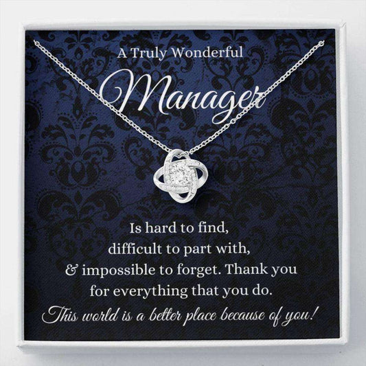 Manager Necklace Gift Women, Gift For Manager Retirement, Office Manager Appreciation Gift, Manager Christmas Present Rakva