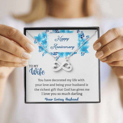 Marriage Anniversary Gift For Wife - 925 Sterling Silver Pendant For Karwa Chauth Rakva