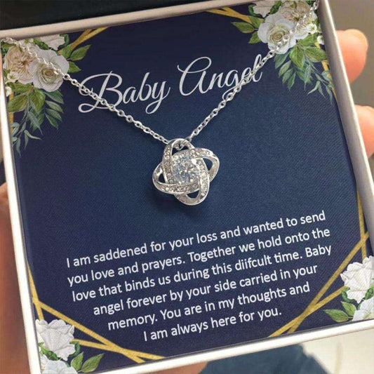 Memorial Necklace, Miscarriage Gift Baby Angel Stillborn Pregnancy Loss Rakva