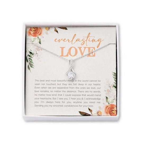 Memorials Necklace, Condolence Gift For Her, Bereavement Gift, Sorry For Your Loss Gift, Alluring Necklace, Sympathy Gift, Miscarriage Gift Rakva