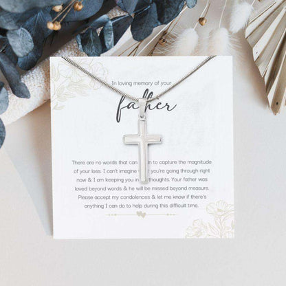 Memorials Necklace, Dad Memorial Gift, Dad Sympathy Gift, Dad Condolence Gift, Loss Of Dad Memorial Gift, Dad Grief Gift Rakva
