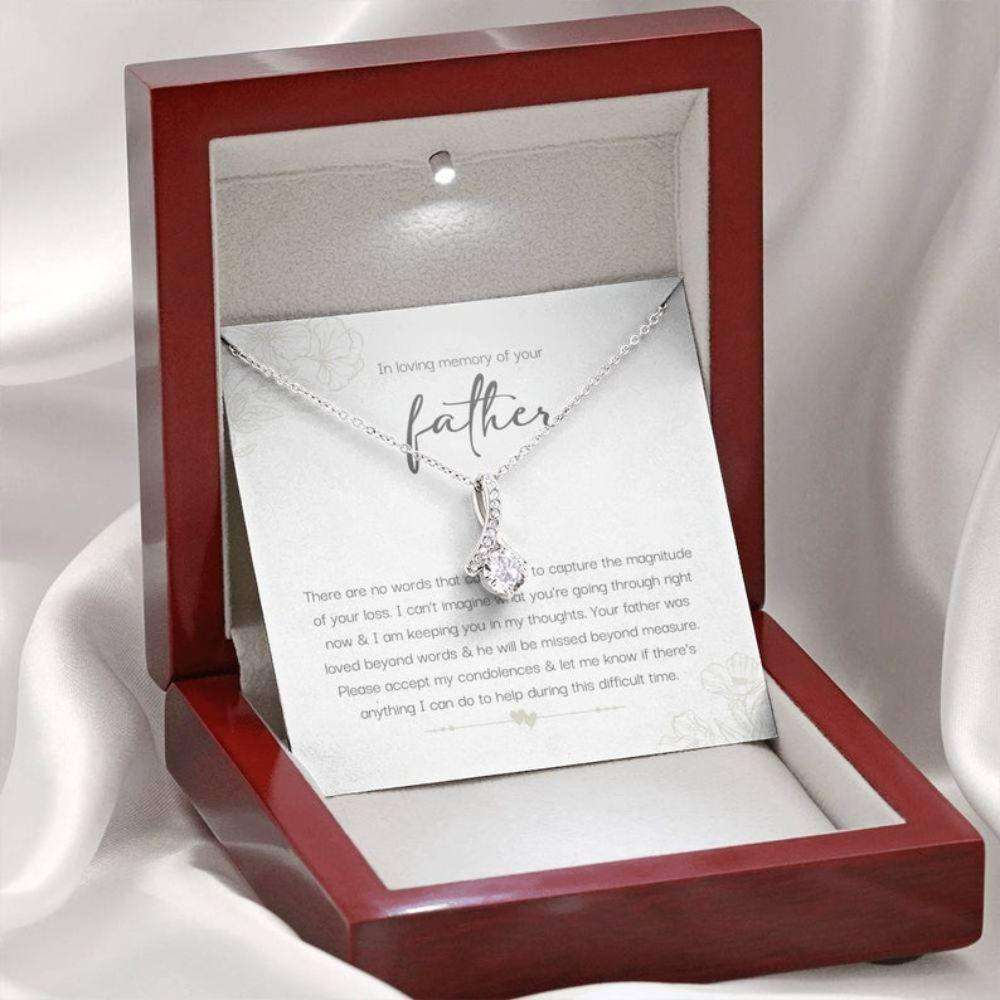 Memorials Necklace, Dad Memorial Gift, Dad Sympathy Gift, Dad Condolence Gift,Loss Of Dad Memorial Gift, Grief Gift, Rakva