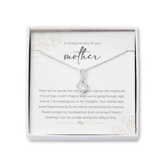Memorials Necklace, Loss Of Mother, Loss Of Mom Present, Mom Remembrance Necklace Gift, Bereavement Keepsake, Beauty Necklace Rakva
