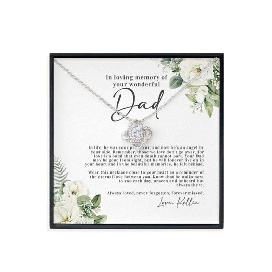 Memorials Necklace, Loss Of Parent Father Passing Gift, Sorry For Your Loss Necklace, Sympathy Gift Loss Of Father Rakva