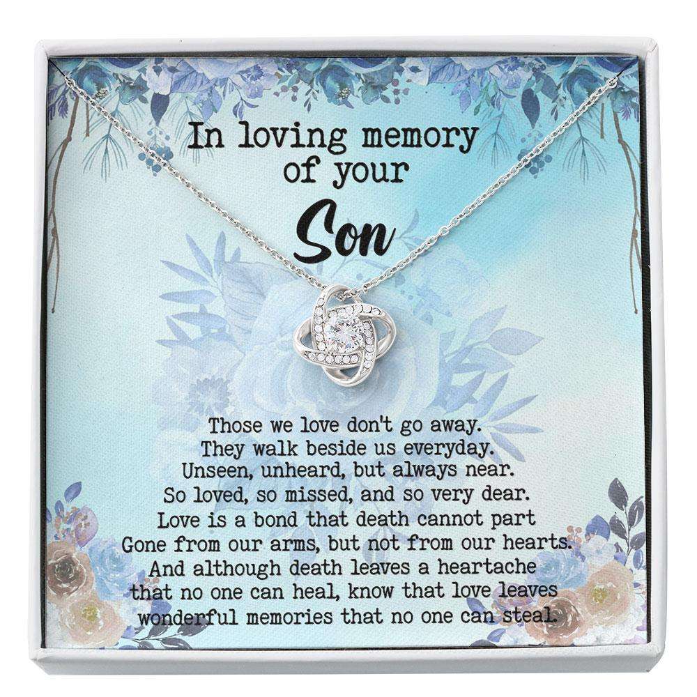 Memorials Necklace, Loss Of Son Gift, Grief Gift For Mother, Sympathy Gift, In Loving Memory Son Remembrance Custom Necklace Rakva
