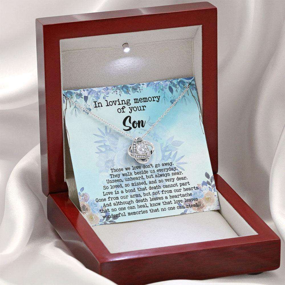 Memorials Necklace, Loss Of Son Gift, Grief Gift For Mother, Sympathy Gift, In Loving Memory Son Remembrance Custom Necklace Rakva