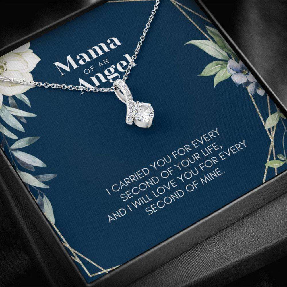Memorials Necklace, Mama Of An Angel: Miscarriage Necklace Gift, Sorry For Your Loss, Angel Baby Bereavement Beauty Necklace Rakva