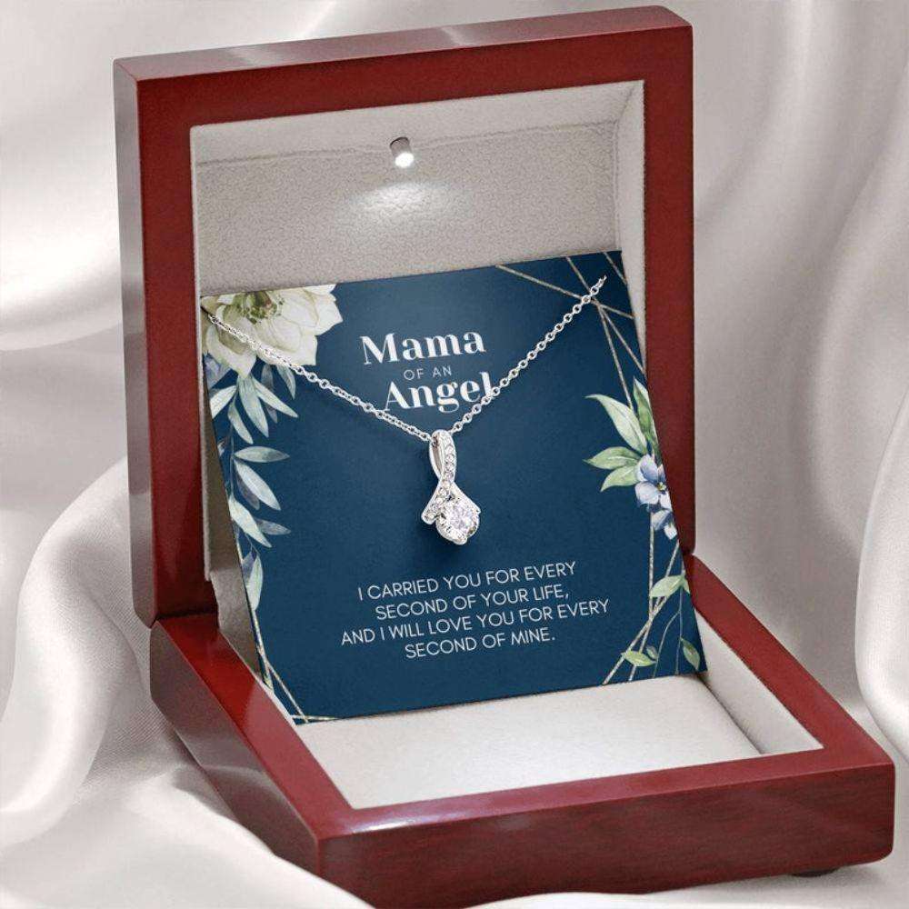 Memorials Necklace, Mama Of An Angel: Miscarriage Necklace Gift, Sorry For Your Loss, Angel Baby Bereavement Beauty Necklace Rakva