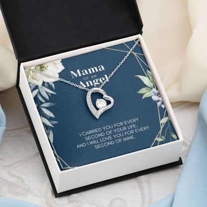 Memorials Necklace, Mama Of An Angel: Miscarriage Necklace Gift, Sorry For Your Loss, Angel Baby Bereavement Forever Love Necklace Rakva