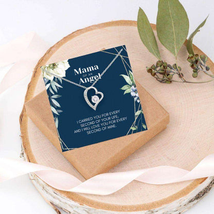 Memorials Necklace, Mama Of An Angel: Miscarriage Necklace Gift, Sorry For Your Loss, Angel Baby Bereavement Gift, Forever Love Rakva