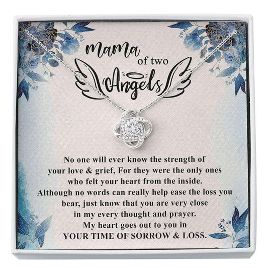 Memorials Necklace, Twins Miscarriage Gift Necklace, Loss Of Babies Gift, Twin Angel Baby Gift, Loss Of Pregnancy Custom Necklace Rakva