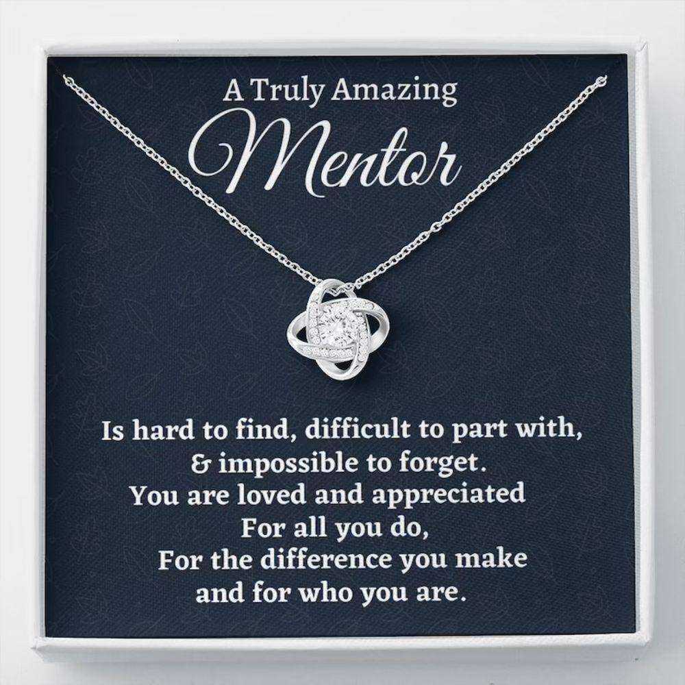 Mentor Necklace, Mentor Gift, Appreciation Gift For A Mentor, Love Knot Necklace, Mentor Gift Rakva