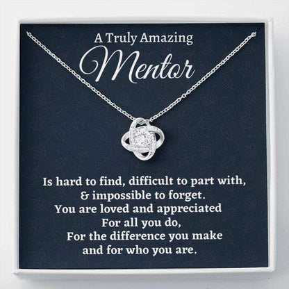 Mentor Necklace, Mentor Gift, Appreciation Gift For A Mentor, Love Knot Necklace, Mentor Gift Rakva