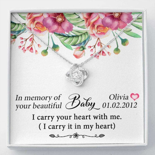 Miscarriage Necklace, Baby Loss Gift, I Carry Your Heart Necklace, Loss Of Child Gift, Loss Of Baby, Pregnancy Loss Gift Rakva