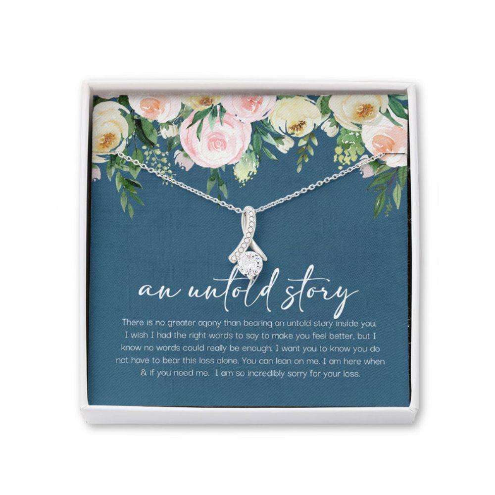 Miscarriage Necklace Gift For Friend, Sister, Wife, Stillborn Sympathy Gift, Baby Or Infant Loss Memorial Necklace Rakva