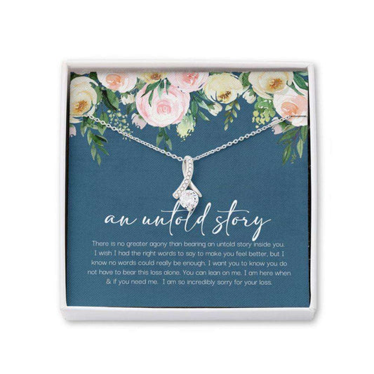 Miscarriage Necklace Gift For Friend, Sister, Wife, Stillborn Sympathy Gift, Baby Or Infant Loss Memorial Necklace Rakva