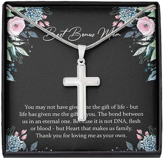 Mom Necklace, Bonus Mom Gift For Step Mom Necklace “ Mother Day Necklace Gift Gifts for Mother (Mom) Rakva