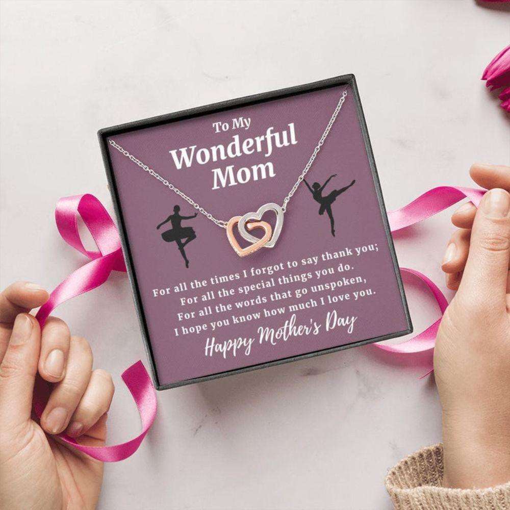 Mom Necklace, Dance Lover Mom Gift, Ballet Mom Gifts, Gift For Mom, Necklace For Mom Gifts for Mother (Mom) Rakva