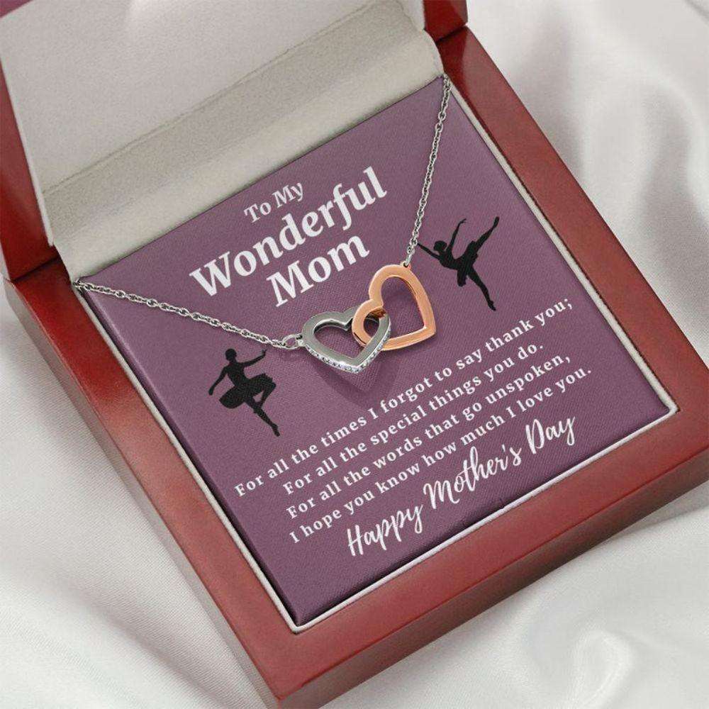 Mom Necklace, Dance Lover Mom Gift, Ballet Mom Gifts, Gift For Mom, Necklace For Mom Gifts for Mother (Mom) Rakva