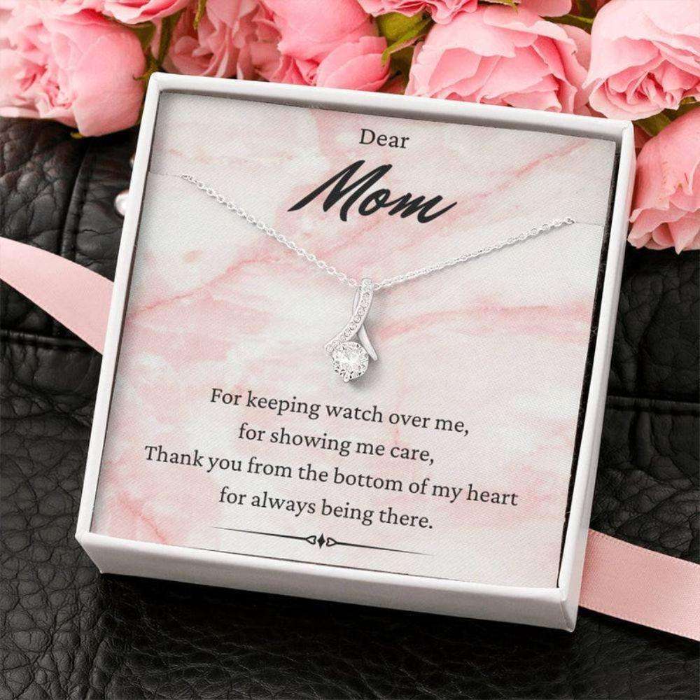 Mom Necklace, Dear Mom Necklace, Keeping Watch, Mother’S Day Gift For Mom From Daughter Son Gifts For Daughter Rakva