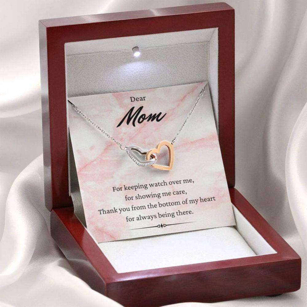 Mom Necklace, Dear Mom Necklace, Keeping Watch, Mother’S Day Gift For Mom From Daughter Son Gifts For Daughter Rakva