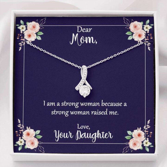 Mom Necklace, Gift For Mom, Mom I Am A Strong Woman Necklace Gifts for Mother (Mom) Rakva