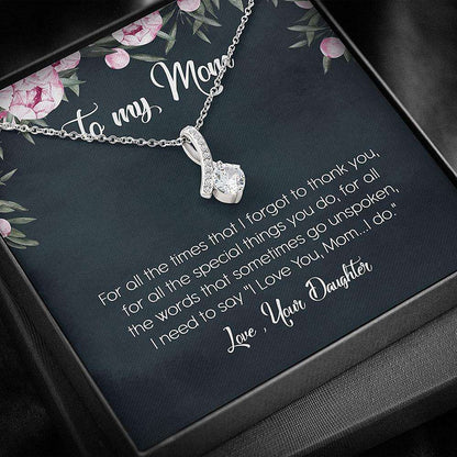 Mom Necklace, Gift For Mom “ To My Mom Gift Thank To Mom Mother Day Necklace Gifts for Mother (Mom) Rakva