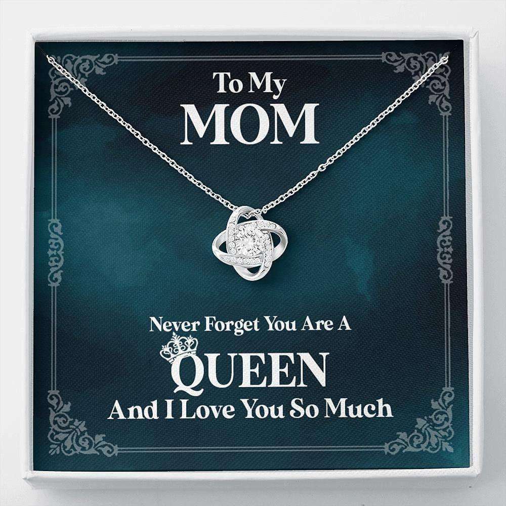 Mom Necklace Gift “ Never Forget You Are A Queen Gifts for Mother (Mom) Rakva