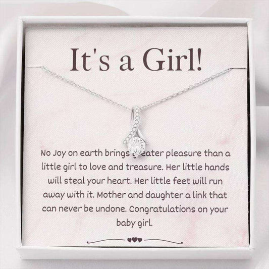 Mom Necklace, It’S A Baby Girl New Mom Necklace Gift, Gift For New Baby Girl, New Mommy Gift Rakva