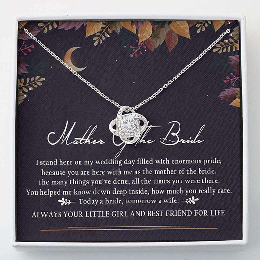 Mom Necklace, Love Knots Necklace Mother Of The Bride Wedding Gifts Gifts for Mother (Mom) Rakva