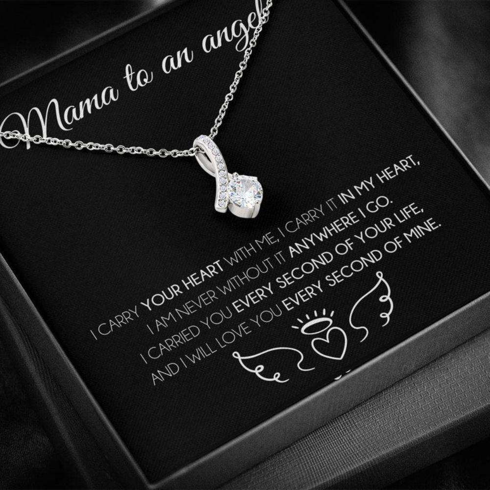 Mom Necklace, Mama To An Angel Necklace, Miscarriage Gift, Miscarriage Keepsake, Pregnancy Loss Rakva