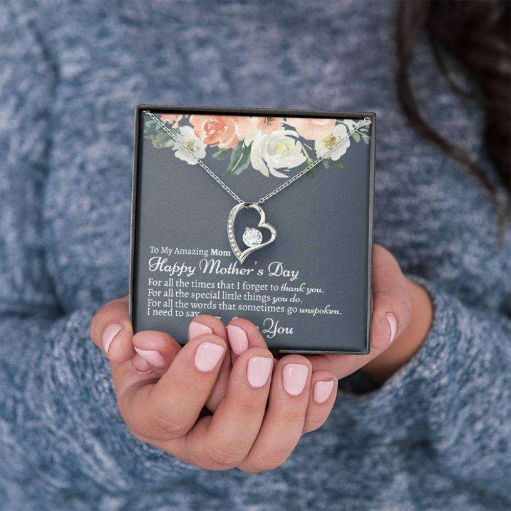 Mom Necklace, Mom Mother’S Day Necklace, Gift For Mom From Daughter, Mother Appreciation Gifts For Daughter Rakva