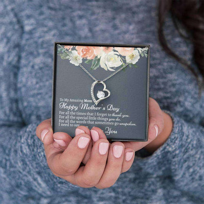 Mom Necklace, Mom Mother’S Day Necklace, Gift For Mom From Daughter, Mother Appreciation Gifts For Daughter Rakva