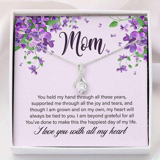 Mom Necklace, Mom Necklace Gift “ Mothers Day Necklace You Held My Hand For Many Year Gifts for Mother (Mom) Rakva