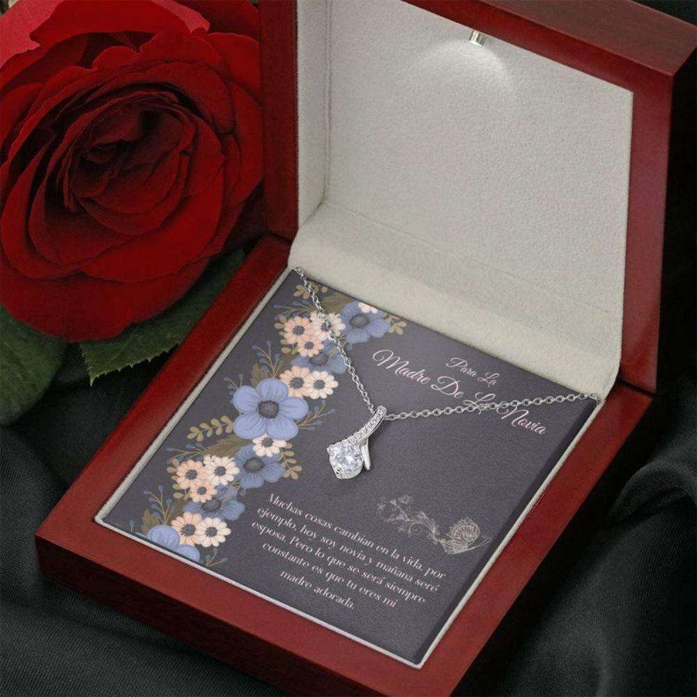 Mom Necklace, Mom Of Bride Spanish Wedding Necklace “ Novia Madre Gift “ Latina Madre Necklace “ Collar Boda Madre Gifts for Mother (Mom) Rakva