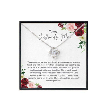 Mom Necklace, Mom Of The Bride Necklace, To My Girlfriend’S Mom Necklace, Happy Mothers Day Necklace Gift For Mom Gifts for Mother (Mom) Rakva