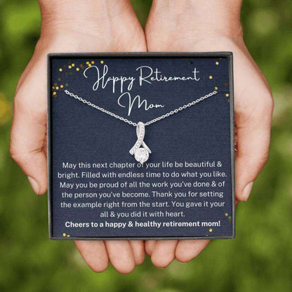 Mom Necklace, Mom Retirement Necklace, Retirement Gift For Mom, Gift For Retiring Mother Gifts for Mother (Mom) Rakva