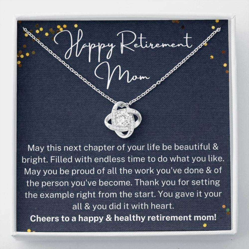 Mom Necklace, Mom Retirement Necklace, Retirement Gift For Mom, Gift For Retiring Mother Gifts for Mother (Mom) Rakva