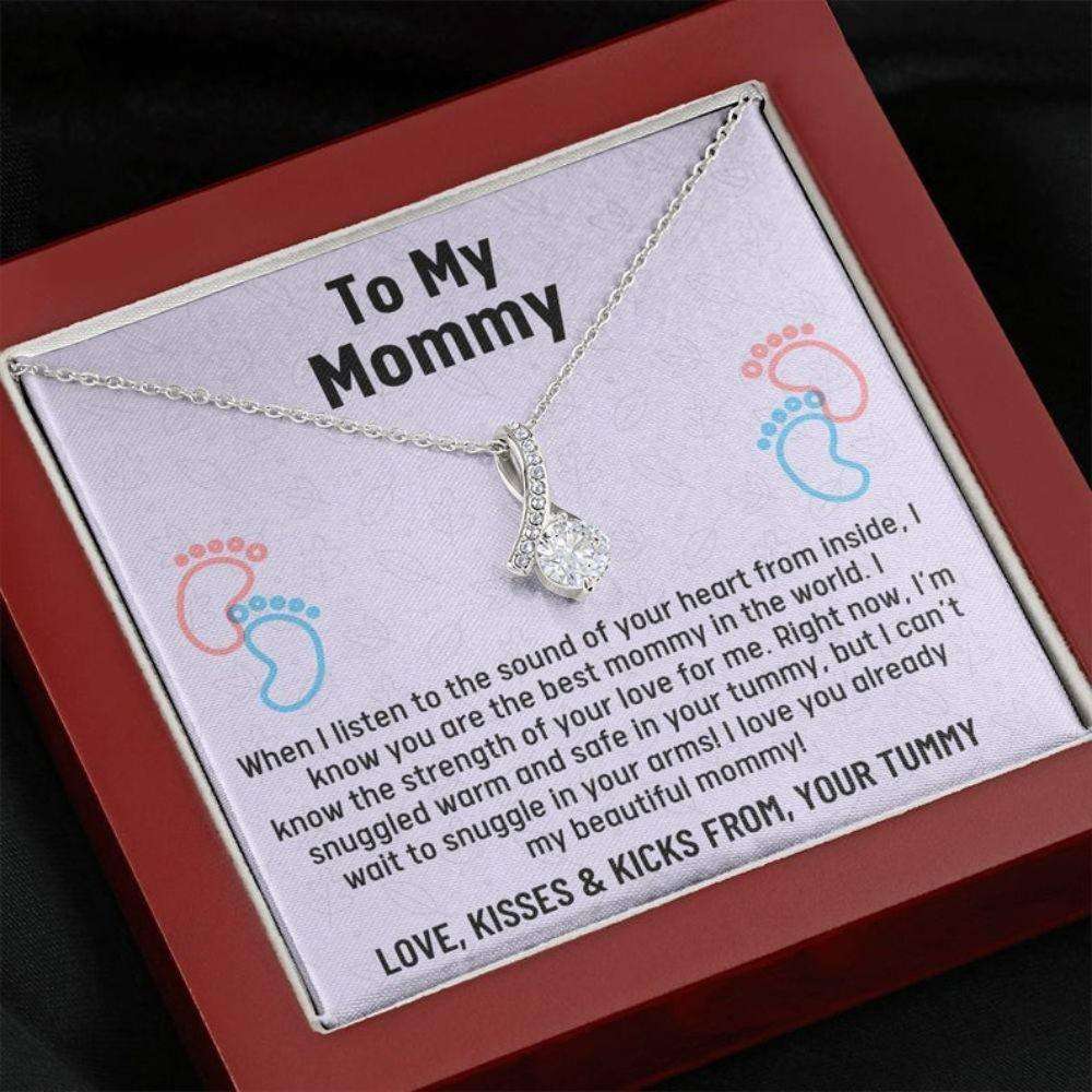 Mom Necklace, Mom To Be Gift, Gift For Expecting Mom, Pregnancy Gift, Mama Present From Unborn Baby, Mom To Be Gift Gifts For Mom To Be (Future Mom) Rakva