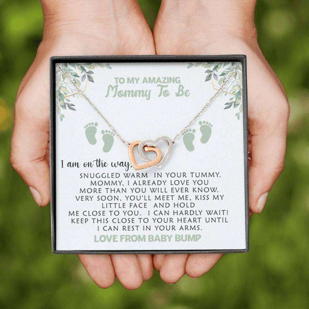 Mom Necklace, Mommy To Be Necklace Love From Baby Bump “ Gift For First Time Mom Pregnancy Rakva