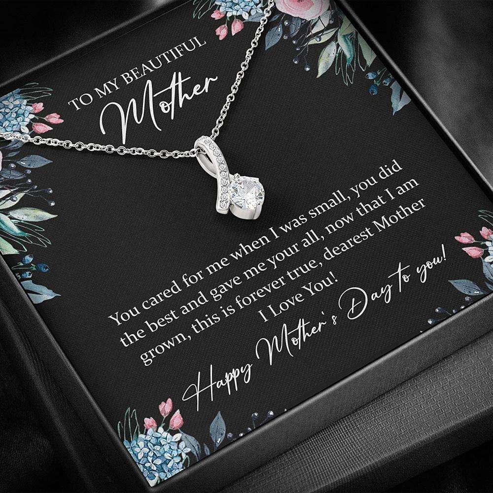 Mom Necklace, Mother Day Necklace “ To My Beautiful Mother “ Necklace Gift For Mom Gifts for Mother (Mom) Rakva