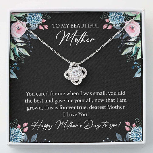 Mom Necklace, Mother Day Necklace “ To My Beautiful Mother “ Necklace Gift For Mom Gifts for Mother (Mom) Rakva