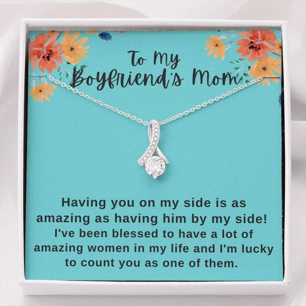 Mom Necklace, Mother-In-Law Necklace, Gift To My Boyfriend’S Mom Necklace, Gift For Future Mother-In-Law Gifts for Mother (Mom) Rakva