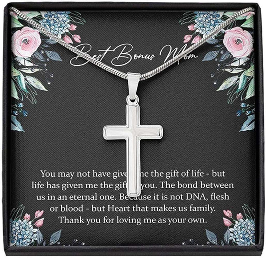 Mom Necklace, Mother-In-Law Necklace, Stepmom Necklace, Bonus Mom Necklace Gift For Step Mom Mother Day Gifts for Mother (Mom) Rakva